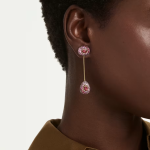 Sublima drop earrings Pear cut, Red, 18K gold finish
