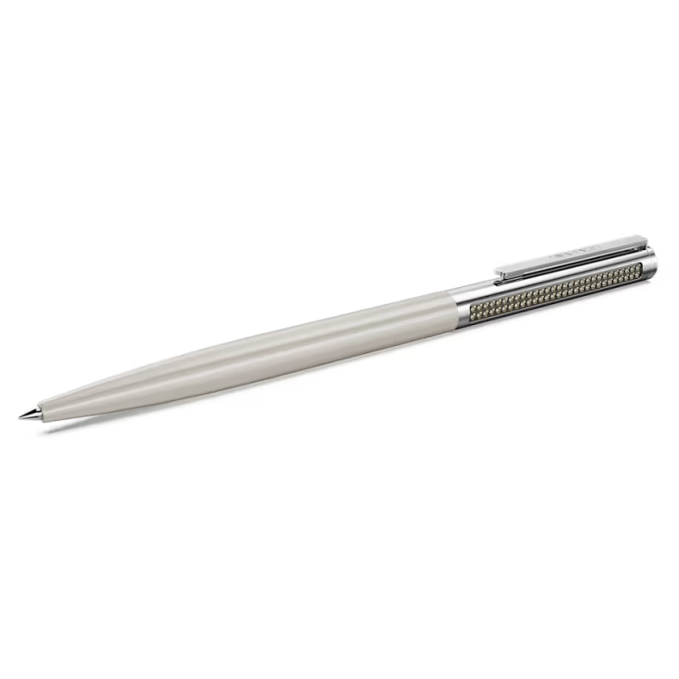 Matrix Tennis ballpoint pen Beige lacquered, Chrome plated