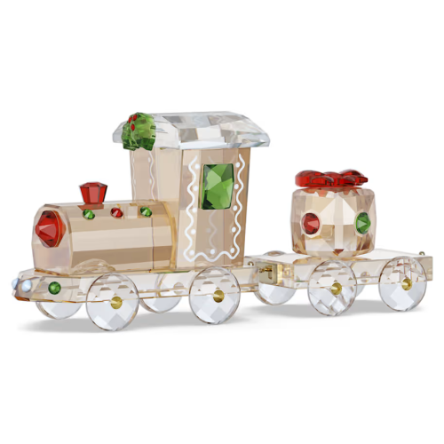 Holiday Cheers Train Set Gold tone