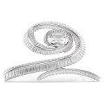 Ariana Grande x Swarovski hair clip Baguette cut, White, Rhodium plated