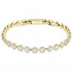 Angelic Bracelet, White, Gold-tone plated