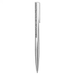 Crystal Shimmer ballpoint pen Silver tone, Chrome plated