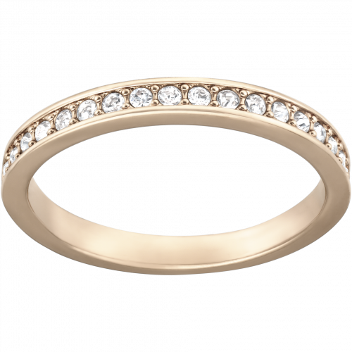 Rare Ring, White, Rose-gold tone plated