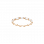 Vittore Marquise Ring, White, Rose-gold tone plated