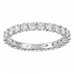 Vittore XL Ring, White, Rhodium plated