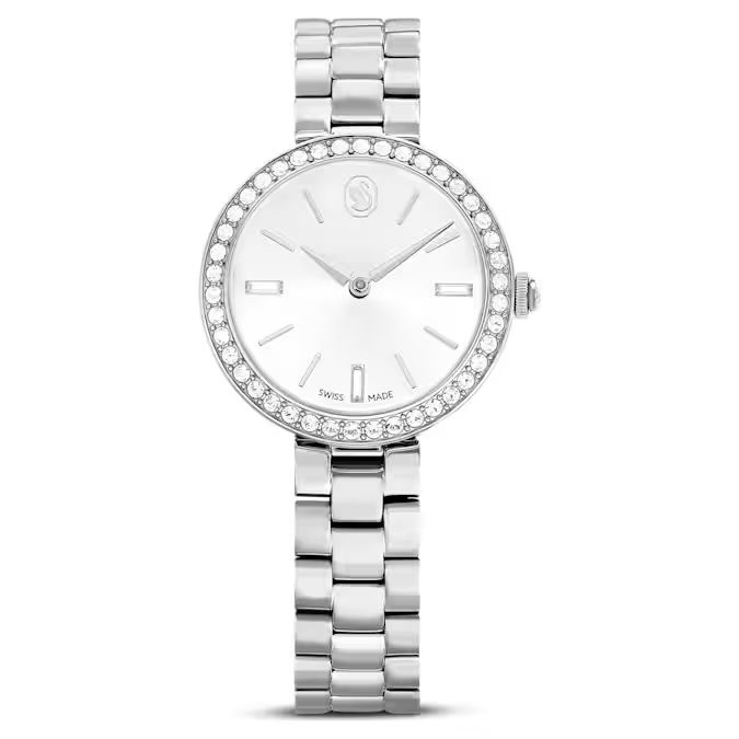 Certa watch Swiss Made, Metal bracelet, Silver tone, Stainless Steel