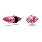 Lucent stud earrings Pavé, Spike, Pink, Mixed metal finish